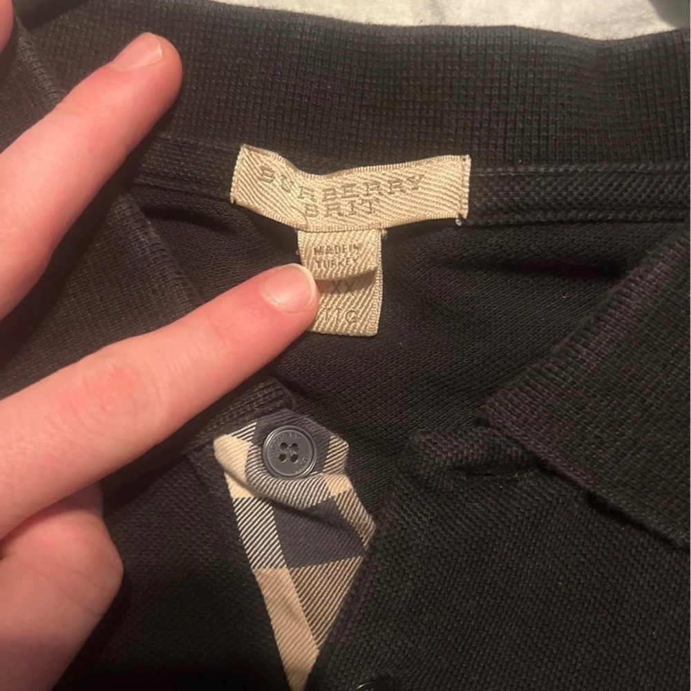 Black Burberry Brit polo